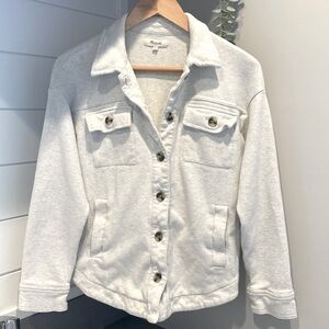 Madewell Cream Shacket Sz S
